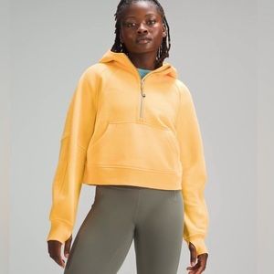 Lululemon Half Zip Scuba M/L Mango Dream